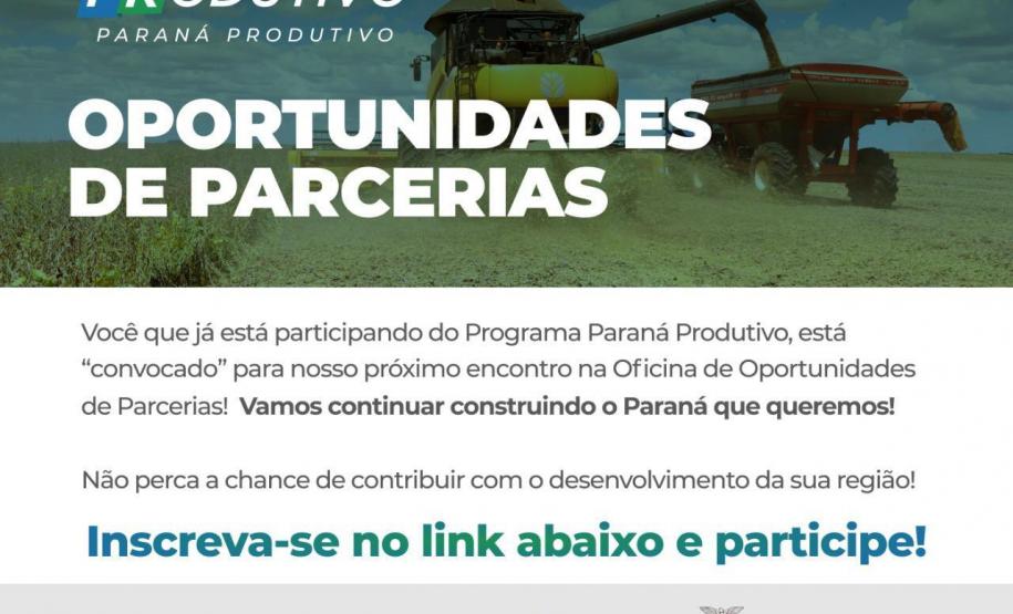 Convite Oportunidades de Parcerias