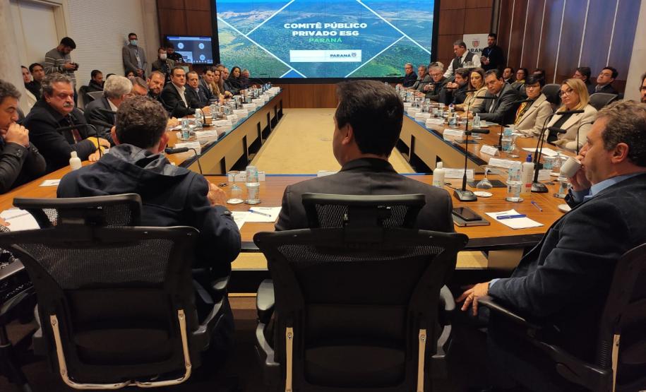 Reunião do Comitê público-privado de ESG do Paraná